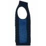 Men's Padded Hybrid Vest navy/royal melange XS