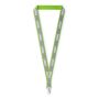 Polyester keycord met reflecterende overlay Polyester keycord met reflecterende overlay