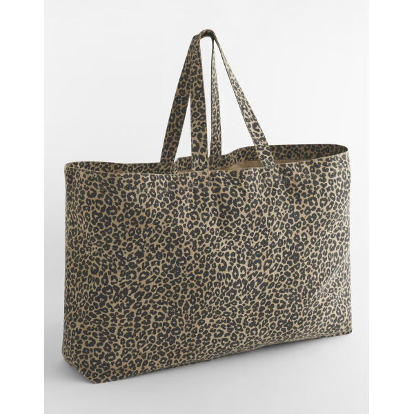 Leopard Print Canvas Oversized Tote Bag Leopard Print Canvas Oversized Tote Bag