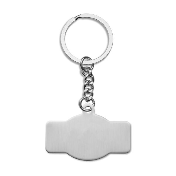 RVS sleutelhanger met een full color doming RVS sleutelhanger met een full color doming