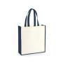 GALLERY CANVAS TOTE, NATURAL/FRENCH NAVY, One size, WESTFORD MILL