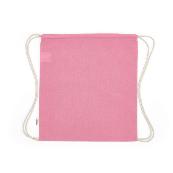 Gerecycled katoenen eco gymtas Lhotse | 140 g/m² | 41×37 cm | Koord rugzak | Roze Gerecycled katoenen eco gymtas Lhotse | 140 g/m² | 41×37 cm | Koord rugzak | Roze