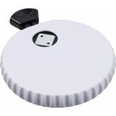 Gerecycled ABS mechanische dobbelsteen Cian wit/zwart