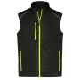 Men's Hybrid Vest black/neon-yellow 6XL
