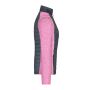 Ladies' Knitted Hybrid Jacket pink-melange/anthracite-melange S