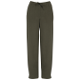 Verwassen damesbroek in linnen Washed Organic Khaki XXL