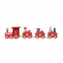 JUNA - Houten decoratie kersttrein - Rood