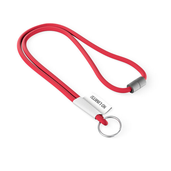 Polyester 2-kleurige koord-lanyard met full color label Polyester 2-kleurige koord-lanyard met full color label