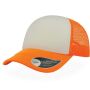RAPPER CAP, FLUO ORANGE / WHITE, One size, ATLANTIS HEADWEAR