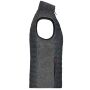 Ladies' Knitted Hybrid Vest grey melange/anthracite melange XS
