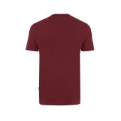 Iqoniq Bryce gerecycled katoen t-shirt, bordeauxrood (M)