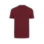 Iqoniq Bryce gerecycled katoen t-shirt, bordeauxrood (M)