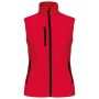 Dames softshell bodywarmer red S