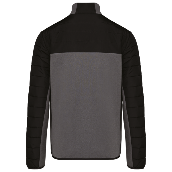 Herenjack van twee stoffen Black / Dark Grey Heather XS Herenjack van twee stoffen Black / Dark Grey Heather XS