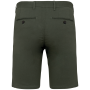 Ecologische chinobermuda heren Organic Khaki 48 FR