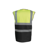 Tweekleurig veiligheidshesje Hi Vis Yellow / Black M