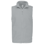 Bodywarmer van microfleece heren Snow Grey L