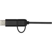 SMART 65 W 100 cm RCS-gecertificeerde magnetische 5-in-1-oplaadkabel - Zwart