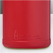 Baseline 500 ml gerecyclede drinkfles met klapdeksel - Rood/Rood