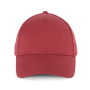 Biologisch katoenen pet met 5 panelen - K-up Gold Label Terracotta Red One Size