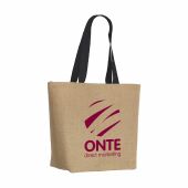 Elegance Bag jute shopper - zwart