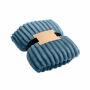 NIEVE - RPET fleece deken met patroon - Petrol