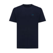 Iqoniq Kakadu relaxed gerecycled katoen t-shirt, donkerblauw (XL)