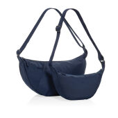 Crescent XL AWARE™ RPET halve maan sling bag, donkerblauw