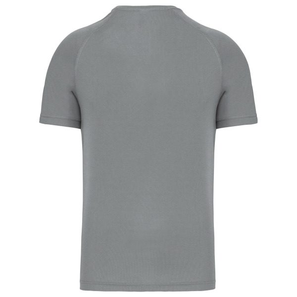 Heren-sport-t-shirt V-hals Fine Grey S