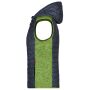 Ladies' Knitted Hybrid Vest kiwi melange/anthracite melange S
