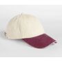 CONTRAST PEAK LOW PROFILE VINTAGE CAP, NATURAL/VINTAGE RED, One size, BEECHFIELD