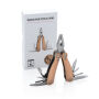 Mini houten multitool, bruin Mini houten multitool, bruin