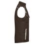 Workwear Softshell Padded Vest - COLOR - brown/stone S