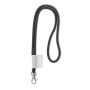 Polyester 2-kleurige koord-lanyard met full color label