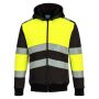 PW3 Klasse 1 Winter Hoodie met rits yellow/black S
