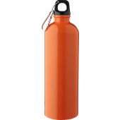 Gerecyclede roestvrijstalen enkelwandige fles (750 ml) Emeric oranje