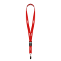 Afneembare polyester lanyard in Pantone-kleur met zeefdruk en bulldogclip Afneembare polyester lanyard in Pantone-kleur met zeefdruk en bulldogclip