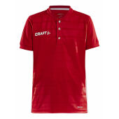 PRO CONTROL BUTTON JERSEY JR BRI RED/WHI 122