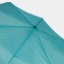 Stormvaste, automatisch te openen- en sluiten, uit 3 secties bestaande opvouwbare paraplu BORA turquoise