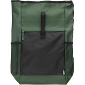 rPET polyester (600D) rolsluiting rugzak Yani zwart