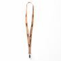 Zeefdruk lanyard van kurk en polyester Zeefdruk lanyard van kurk en polyester
