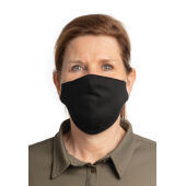 Herbruikbaar 2 laags katoenen gezichtsmasker, zwart
