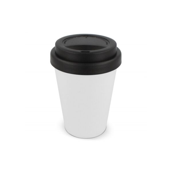 RPP Koffiebeker Wit 250ml - Wit / Zwart