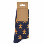 SOC LARGE - Paar kerstsokken L - Blauw