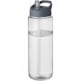 H2O Active® Vibe 850 ml sportfles met tuitdeksel - Transparant/Storm grey