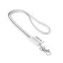 Polyester 2-kleurige koord-lanyard met full color label