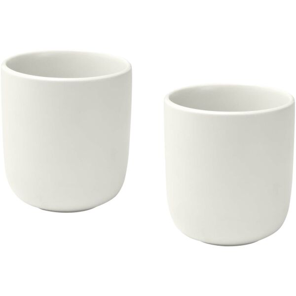 Male keramische bekers van 200 ml, set van 2