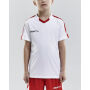 *Progress contrast jersey jr white/br.red 134/140