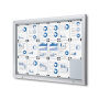 Vergrendelbaar Notitiebord Outdoor Met Gasveer 18x A4