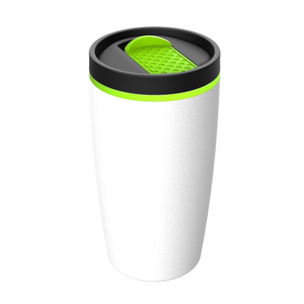 Thermo mug RETUMBLER-METZ - light green, white Thermo mug RETUMBLER-METZ - light green, white